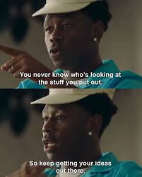 Tyler, The Creator gives advice for creatives as part of a new series from  Instagram. A group of creatives in a conversation about taking creative  chances, believing in the things you make,