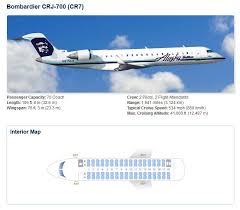 Alaska Airlines Bombardier Crj 700 Aircraft Seating Chart