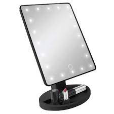 Amazon Com Vivitar Vivitar Led Light Up Vanity Mirror All In One Mirror Cordless Easily Transfer From Room To Room Mr 1105b Black Beauty