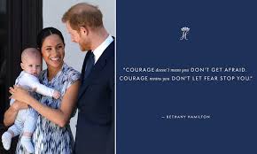 Prince Harry And Meghan Markle Share Quote About Courage Daily Mail Online