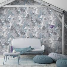 Raw Wall In Blue By Woodchip Magnolia Blue Wallpapers Blue Grey Wallpaper Wall Wallpaper