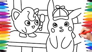 Check spelling or type a new query. Detective Pikachu Jigglypuff And Detective Pikachu Detective Pikachu Coloring Pages Pokemon Youtube