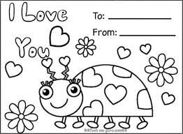 The coloring book of cards: Print Out Happy Valentines Day Ladybug Coloring Cards Printable Coloring Pages For K Valentine Coloring Pages Valentine Coloring Valentines Day Coloring Page