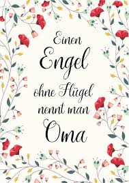 Kunstdruck Geschenk Oma A4 Ungerahmt Spruche Poster Einen Engel Ohne Flugel Geschenk Oma Omas Bilder Spruche Fur Oma