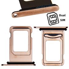 New oem single dual nano sim card tray holder cover for apple iphone xs xs max. Dual Sim Card Tray Gold Apple Iphone Xs Max