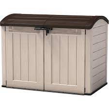 Haus zum kauf haus kaufen in ihrer region: Keter Aufbewahrungsbox Store It Out Ultra Beige Braun 134 Cm X 177 Cm X 113 Cm Kaufen Bei Obi