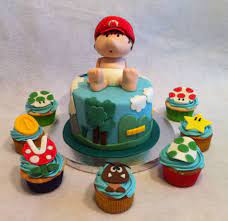 Pin By Shari Schneider On Shower Super Mario Baby Shower Ideas Baby Shower Mario Mario Bros Baby Shower