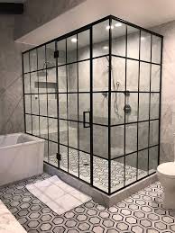Bathroom stalls | partitions and hardware with accessories for over 35 years. Grid Pattern Glass Shower Doors Drexler Glass Residential Products