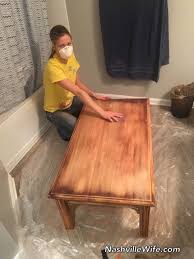 Cheap coffee table cover coffee tables refinishing a keepittilitfallsapart kinda girl. Refinishing Furniture Coffee Table Nashville Wife