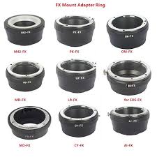 Foleto Fx Camera Adapter Ring For Canon Eos Nikon Ai Pentax Olympus Cy Lr Md M42 Lens Adapter To For Fujifilm X Pro1 Fx Xt10 Xe1 Canon Eos Pentax Eos