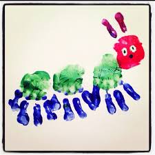 Finger Paint Very Hungry Caterpillar Spring Easter Butterflies Handprint Crafts Finger Painting Toddler Crafts