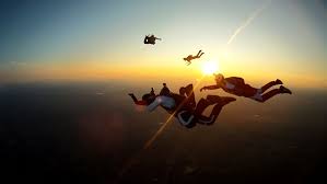 Download hd sunset photos for free on unsplash. Skydiving Sunset Silhouette Stock Footage Video 100 Royalty Free 14486461 Shutterstock