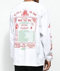 Open925 Wok This Way White Long Sleeve T Shirt