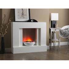 The power of electric flames. Katell Eclipse Floor Standing Electric Suite In White Finish At Homebase Be Inspired And Make Fireplace Suites Electric Fireplace Suites Electric Fireplace