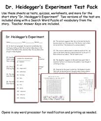 Short Story Test Dr Heideggers Experiment By Nathaniel Hawthorne