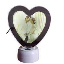 Buy Bestomak Wedding for Wife | Heart Shape Magic Mirror for Valentine Day  | Magic Mirror Unique Gift, Personalized Magic Mirror Cum Photo Frame |  White Pack of 1 Online at Low
