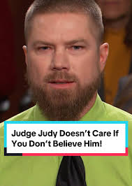 Judge Judy doesn't care if you don't believe him! #judgejudy #lawsuit  #legaltok #tvshow
