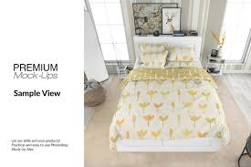 Bedding Mockup Set In 2020 Mockup Bed Corporate Brochure Cover