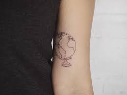 Globe Tattoo People Toronto Jess Chen Globe Tattoos Dainty Tattoos Tattoos