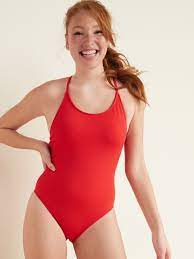 Old Navy Women S Textured Tie Strap One Piece Swimsuit Red All About It Size Xxl In 2021 One Piece One Piece Swimsuit Red One Piece Swimsuit