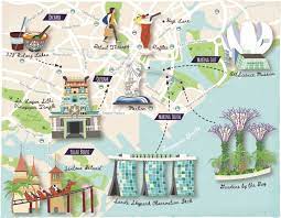 Bek Cruddace Illustrated Map Design On Twitter Singapore Map Illustrated Map Singapore Attractions