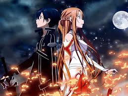 Some anime in the 13+ range seem too mature for their rating. Amazon Com Gryposaurus Sword Art Online Sao Kirito Asuna Anime Poster 18 24 Inches Posters Prints
