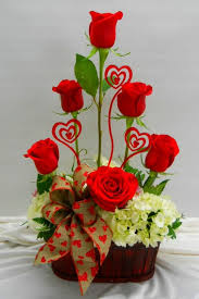 Decoración con rosas rojas en boda intima. Como Hacer Arreglos Florales
