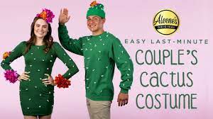 Cactus costume = 100 points on injury disclaimer: Easy Diy Couple S Cactus Costume Youtube