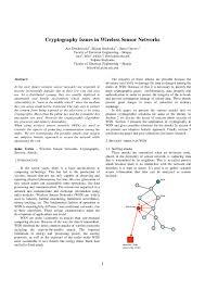 Cryptography Issues in Wireless Sensor Networks