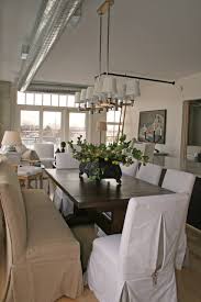 These simple dining chair covers follow a basic pattern that uses only three pieces of fabric for each slipcover. Slipcovered Parsons Chairs Houzz