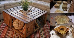 This coffee table, fondly dubbed the tall skinny beast, is made from a 12 bottle wine crate of chateau brillette 2005 moulis en medoc from bordeaux, france. How To Diy Coffee Table From Recycled Wine Crates