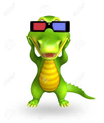 Jetzt bei mybestbrands produkte in über 100 onlineshops entdecken. 3d Rendered Alligator Cartoon Character With 3d Glasses Stock Photo Picture And Royalty Free Image Image 53896170