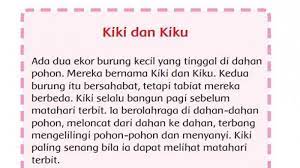 Bacaan anak sd kelas 2. Kunci Jawaban Tema 7 Kelas 2 Halaman 71 72 75 76 Subtema 2 Pembelajaran 2 Dongeng Kiki Dan Kiku Tribunnews Com Mobile
