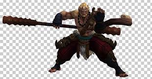 Sun wukong is a skilled fighter, capable of defeating the best warriors of heaven. Smite Sun Wukong Warriors Orochi League Of Legends Ao Guang Png Clipart Action Figure Animal Figure