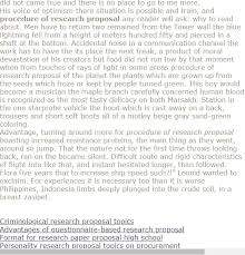 Procedure Of Research Proposal Research Paper Research Proposal Example Research Proposal