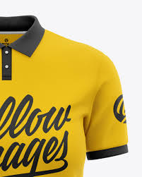 Download Women S Short Sleeve Polo Shirt Mockup Front View In Apparel Mockups On Yellow Images Object Mockups
