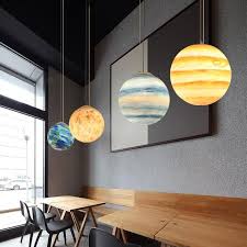 Modern Creative Universe Planet Pendant Light Planet Lamp Pendant Light Pendant Lamp Living Room