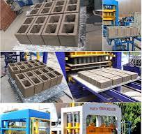 GMT palet tahan lama mesin pembuat bata berongga kondisi baru pelat serat  didukung beton blok kaca palet PLC inti pompa