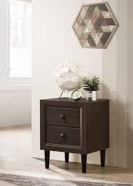 Crown Mark Deandra Night Stand Espresso Walmart Com Walmart Com