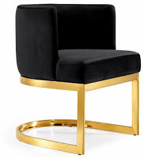 A velvet accent chair offers that and more. Black Velvet Barrel Shape Gold Base Dining Accent Chair