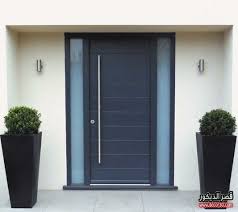 ابواب منازل اشكال ابواب خشب داخلية وخارجية للشقق قصر الديكور Contemporary Front Doors Modern Exterior Doors Exterior Front Doors