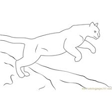 Here is a collection of free black panther coloring pages. Jumping Panther Coloring Page For Kids Free Panther Printable Coloring Pages Online For Kids Coloringpages101 Com Coloring Pages For Kids