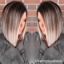Black And Grey Ombre Hair Bob A Line Bob Lob Ombre Hair Medium Length Hair Styles Long Bob Haircuts Hair Inspiration Color