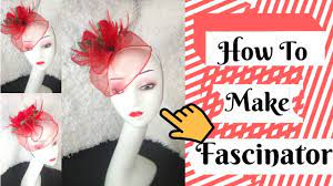 How To Make Wedding Fascinators With Crinoline Diy Tutorial Video On Hat Making Youtube Hat Making Wedding Fascinators Fascinator