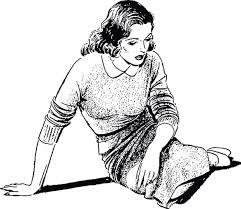 211rb Woman Sitting On Floor Woman Drawing Art Women