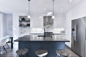 You can get away with smaller distances between a kitchen island and your other counters than you depending on how you use your kitchen, a designer can even help you fit an island into even less space. How To Fit An Island In A Small Kitchen Architectural Digest India