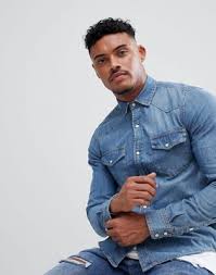 Check spelling or type a new query. Pull Bear Chemise En Jean Style Western Bleu Mens Fashion Fall Outfits Stylish Shirts Men Denim Shirt Men