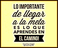Lo importante de es llegar a la éxito meta , es lo que aprendes en el  camino. | Quotes, Phrase, Home decor decals