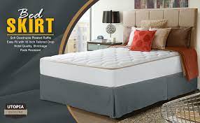 Maybe you would like to learn more about one of these? Amazon Com Utopia Bedding Full Bed Skirt Soft Quadruple Pleated Ruffle Easy Fit With 16 Inch Tailored Drop Hotel Quality Shrinkage And Fade Resistant Full Grey Home Kitchen