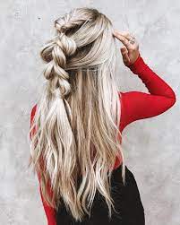 Messy Braided Hairstyle With Long Hair Women Long Hairstyles For Summer Messy Braided Hairstyles Braids For Long Hair Long Hair Women